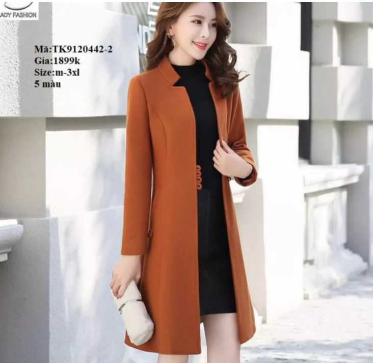 [HCM] Áo khoác nữ form dài cổ vest cao cấp