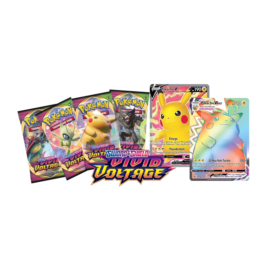 Gói bài Pokemon TCG - Sword & Shield Vivid Voltage (1 gói)