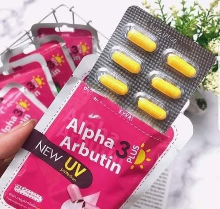 Viên kích trắng da Alpha Arbutin Thailand (Mẫu mới)