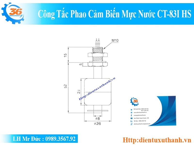 CÔNG TẮC PHAO CẢM BIẾN MỰC NƯỚC CT-83I