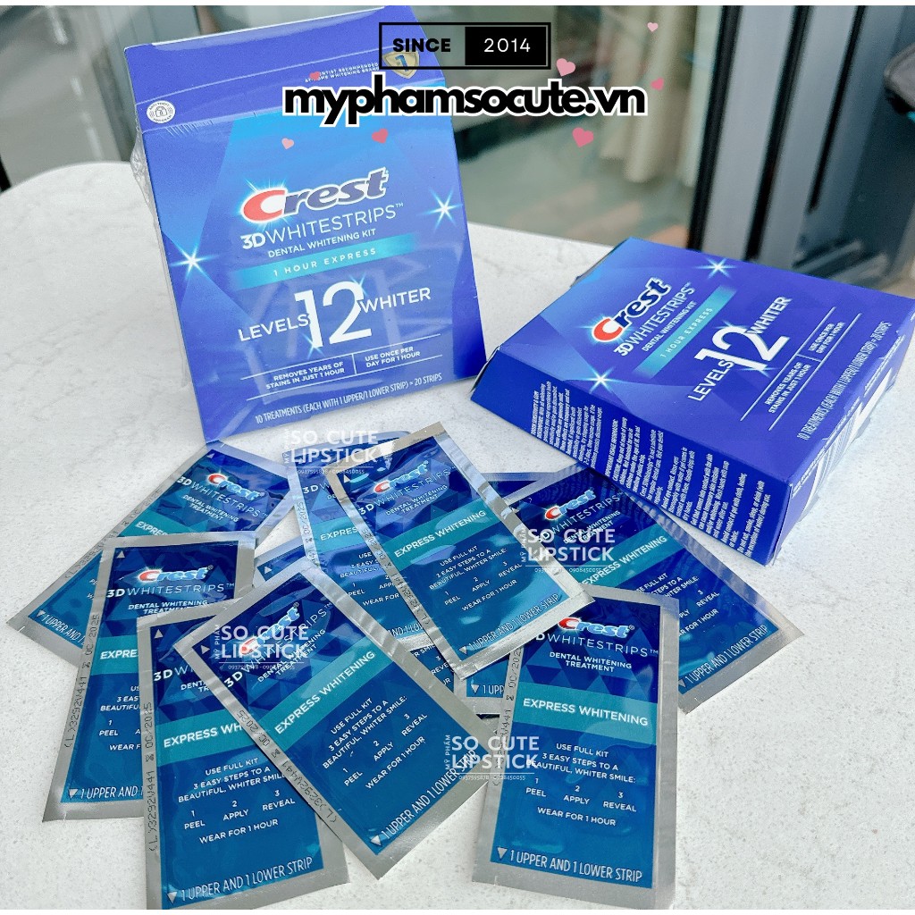 Miếng Dán Trắng Răng Crest 3D White Professional Effects Level 18 / Supreme Bright Level 28 Lẻ (1 miếng)