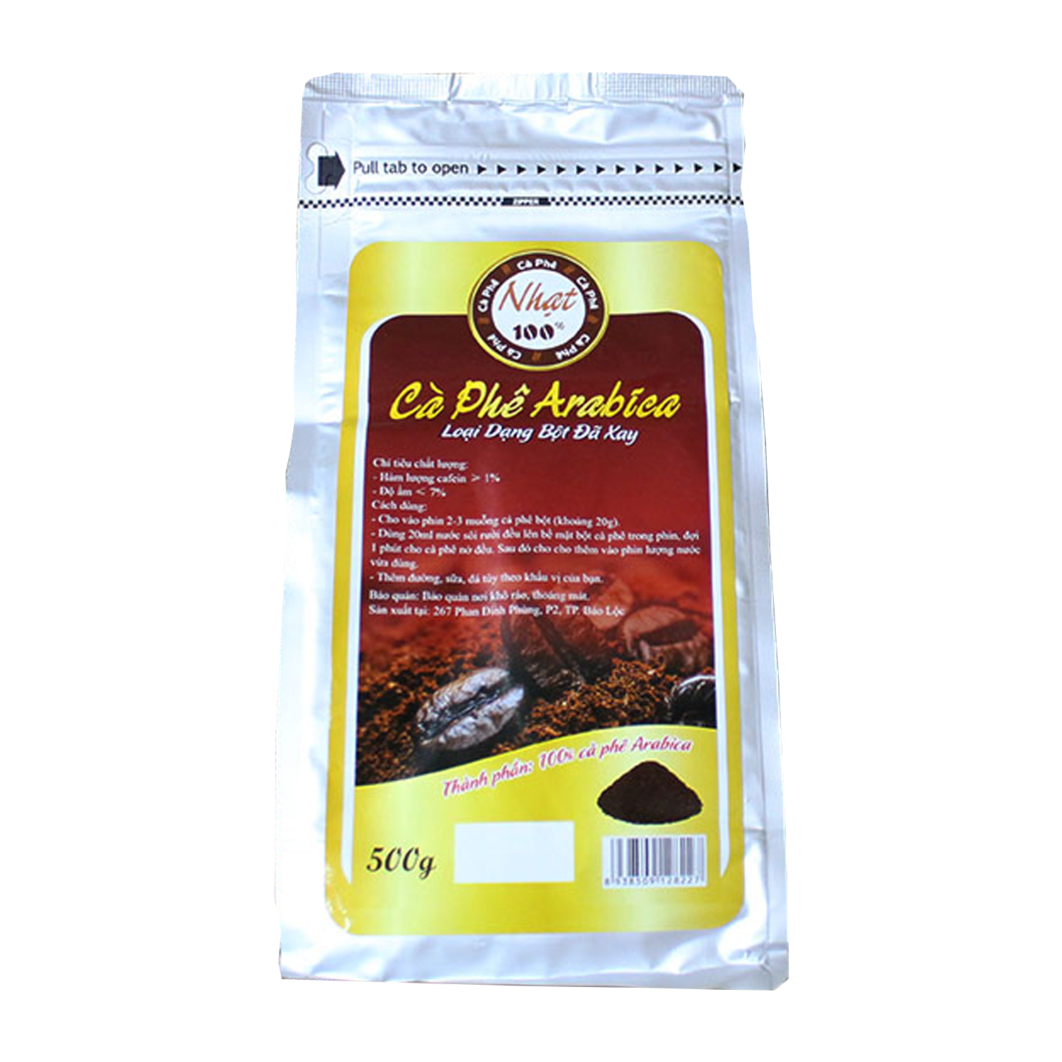 Cà Phê Robusta Loại Hạt 500g