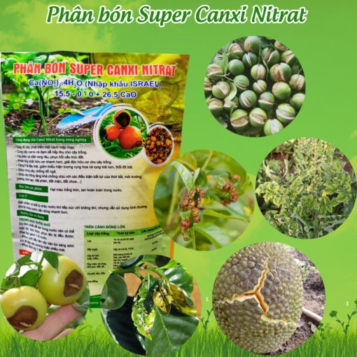 Phân bón Super Canxi Nitrat 500gr – Ca(NO3)2.4H2O (Nhập khẩu Haifa – Israel) (Vườn Sài Gòn - Vuon Sai Gon)
