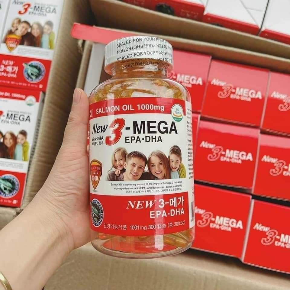 Dầu Cá Omega 3 Hàn Quốc Hộp 300v