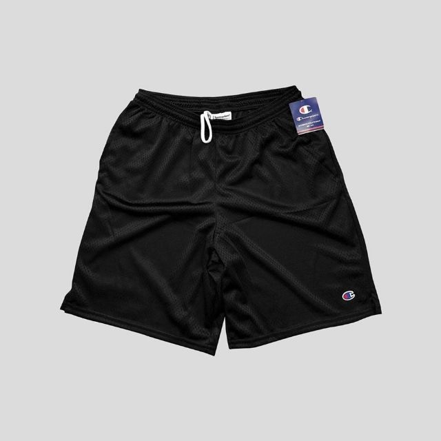 Quần Short Thun Champion - Champion 81622 Adult Mesh Short With Pockets ĐEN