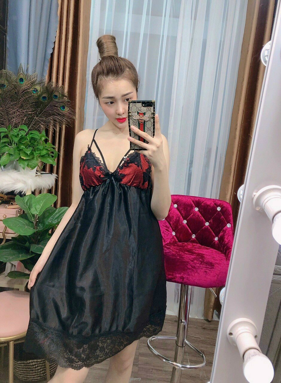 ĐẦM PHI BÓNG CHÉO DÂY PHỐI REN FREESIZE DƯỚI 55KG