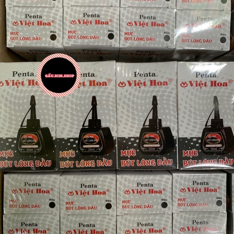 Lọ Mực Dạ Dầu Penta - (Bút Lông Dầu / Bút Dạ Dầu) Việt Hoa 25ml