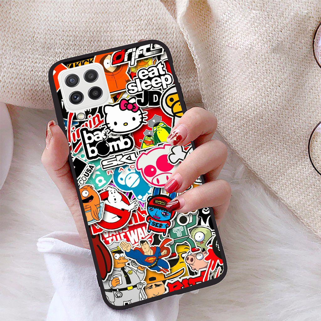 Ốp lưng Samsung Galaxy A22 4G viền dẻo TPU BST Phong cách tự do