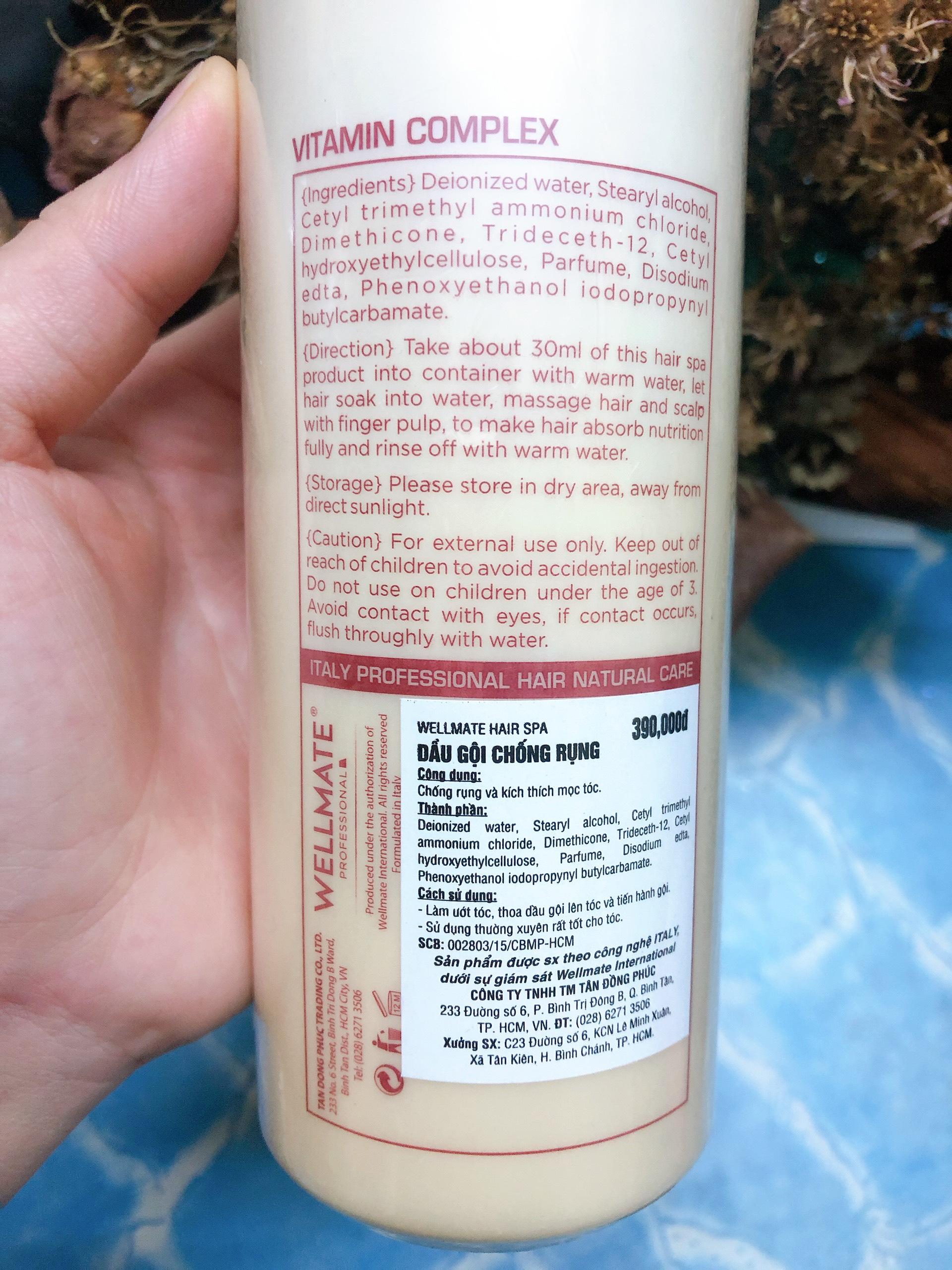 [HCM]Dầu gội chống rụng kích mọc tóc Wellmate 500ml
