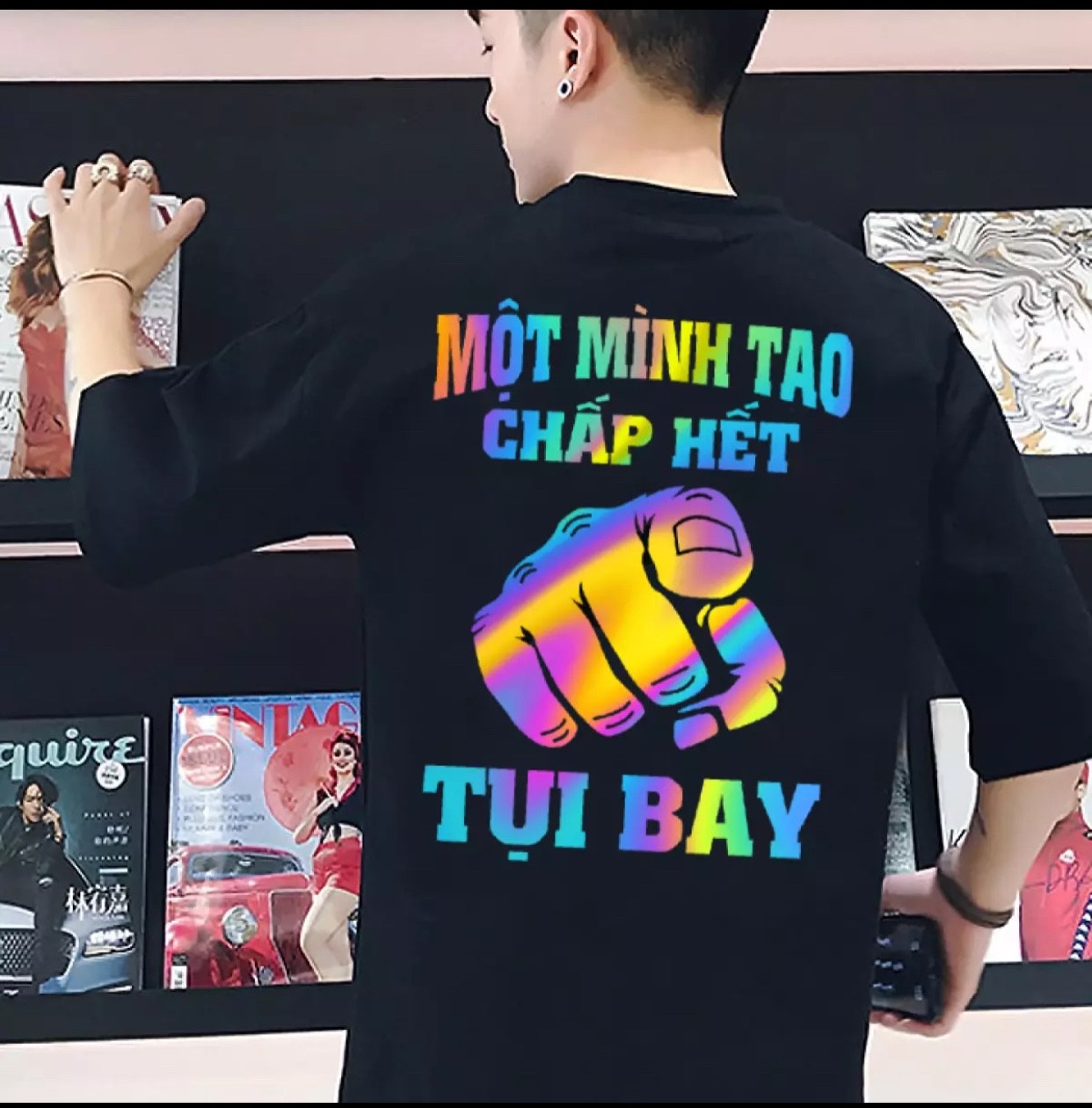 ÁO PHẢN QUANG NAM NỮ IN HÌNH ĐẦY CÁ TÍNH