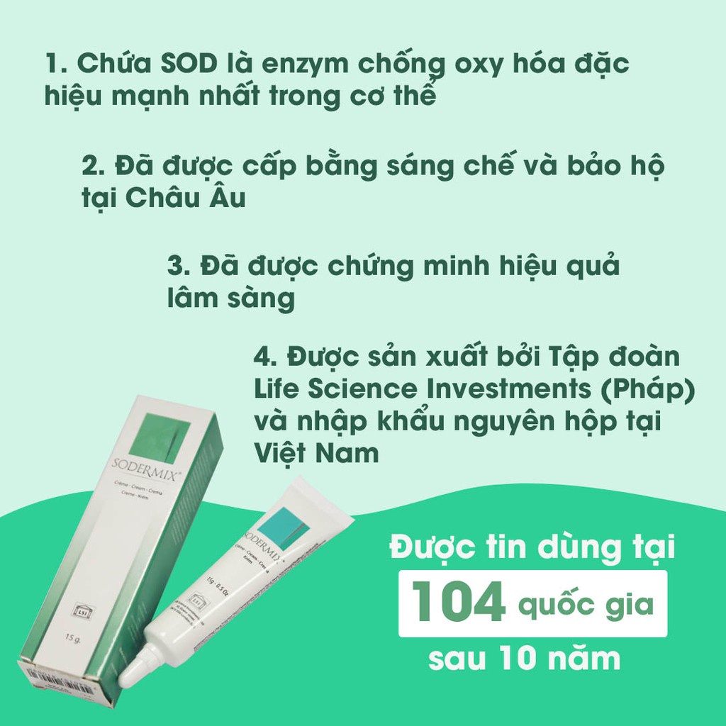 [CHÍNH HÃNG] Kem bôi sẹo Sodermix Cream 15g