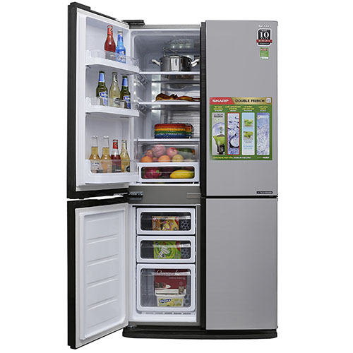 [Trả góp 0%]Tủ lạnh Sharp 4 cánh SJ-FX680V-ST