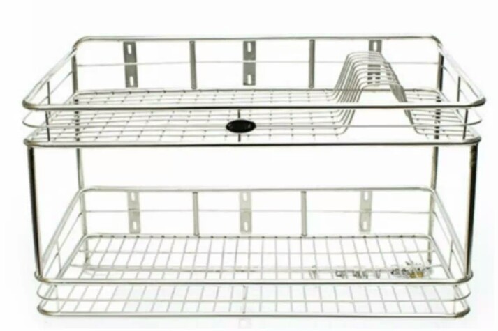 [HCM]KỆ CHÉN TREO 2 TẦNG INOX CAO CẤP ĐỦ SIZE