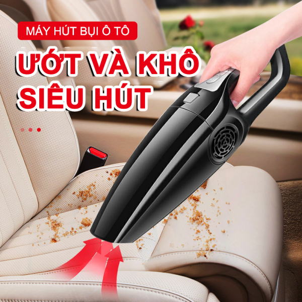 [HCM]【like】Máy hút bụi ô tô ướt và khô hút mạnh 120 watt công suất cao ô tô HEPA