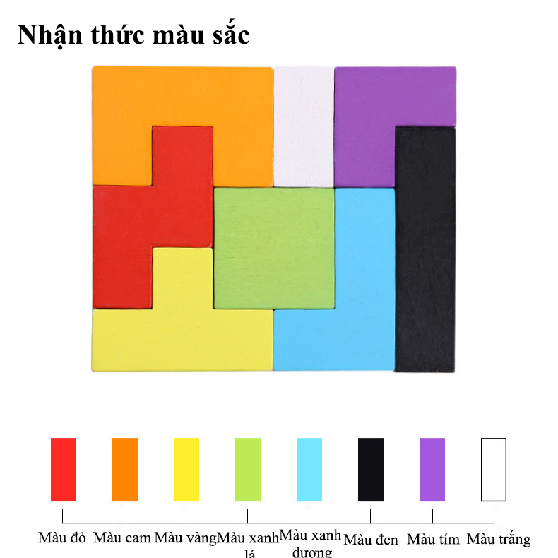Xếp hình gỗ  thông minh cho bé