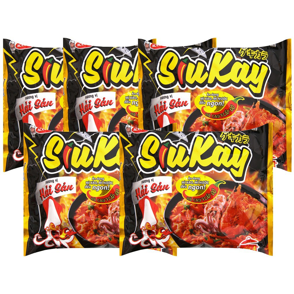 Mì SiuKay 7 Cấp Độ (Gói 128G) - Bò