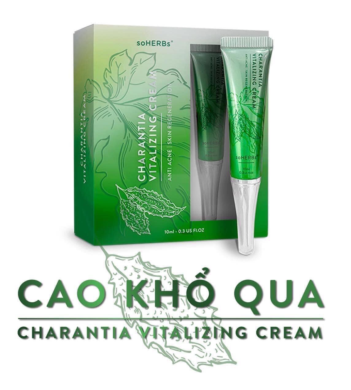 Cao khổ qua soherbs diếp cá tràm trà cho da mụn 10ml