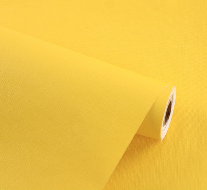 CUỘN 5M DECAL GIẤY DÁN TƯỜNG KEO SẴN KHỔ 45CM MẪU VÀNG ĐẬM NHÁM