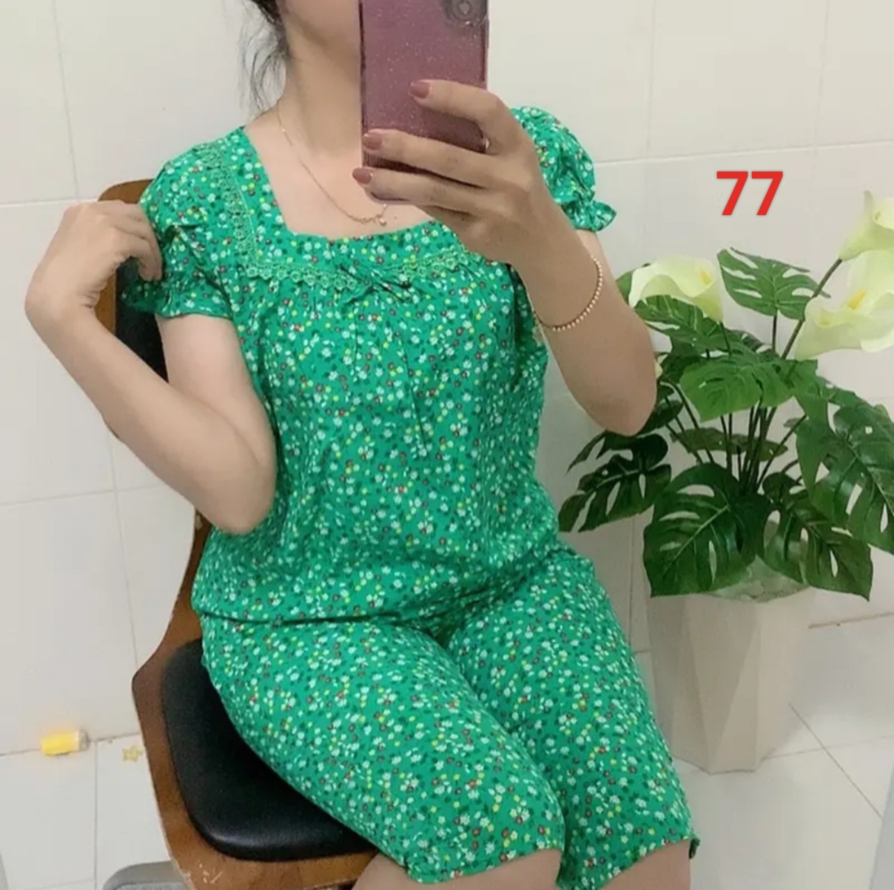 (40kg -> 73kg) real women's Korean silk outfit with bag-photo
