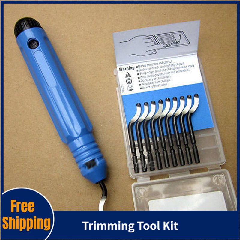 Comforhome nb1100 burr handle with 10 bs1010 blades deburrer deburring tools kit