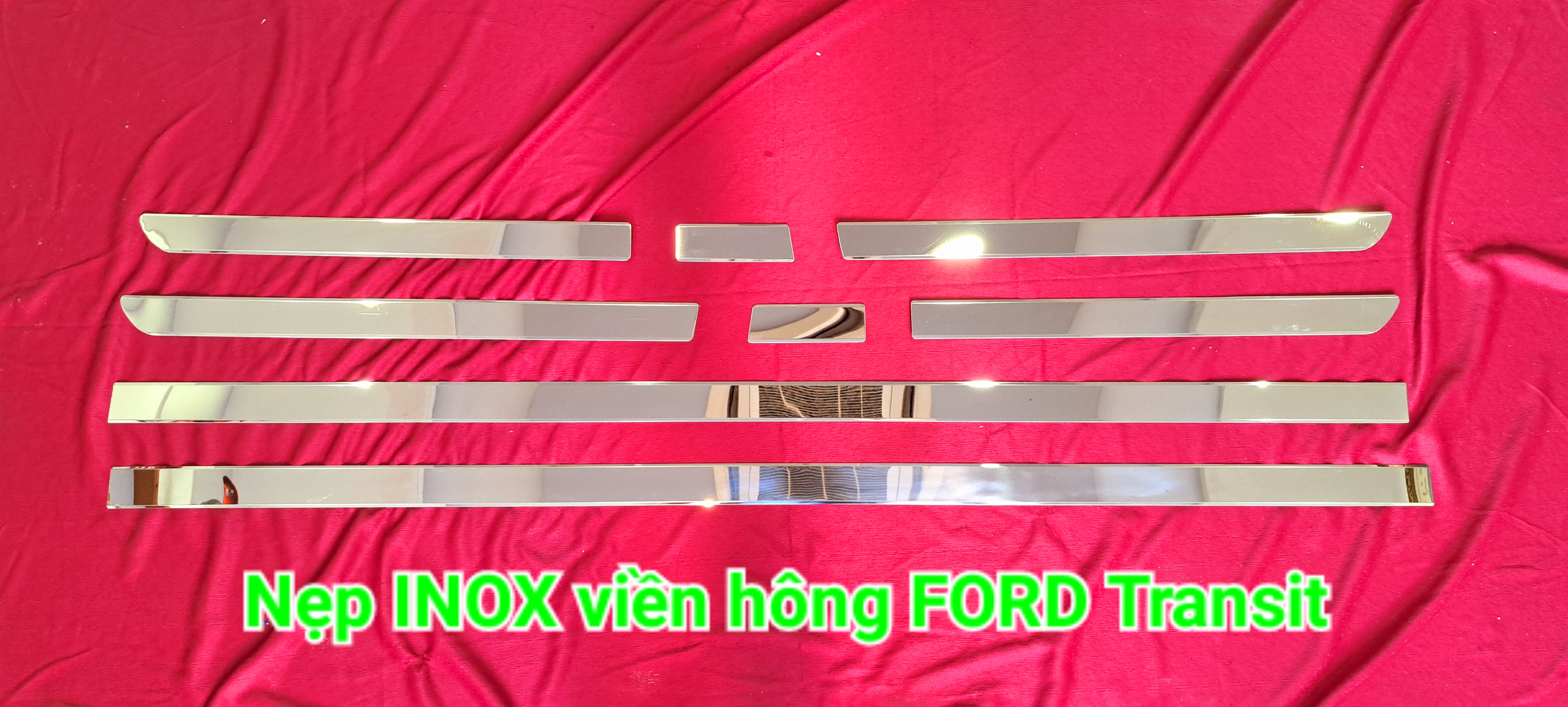 Chỉ inox viền hông ford transit