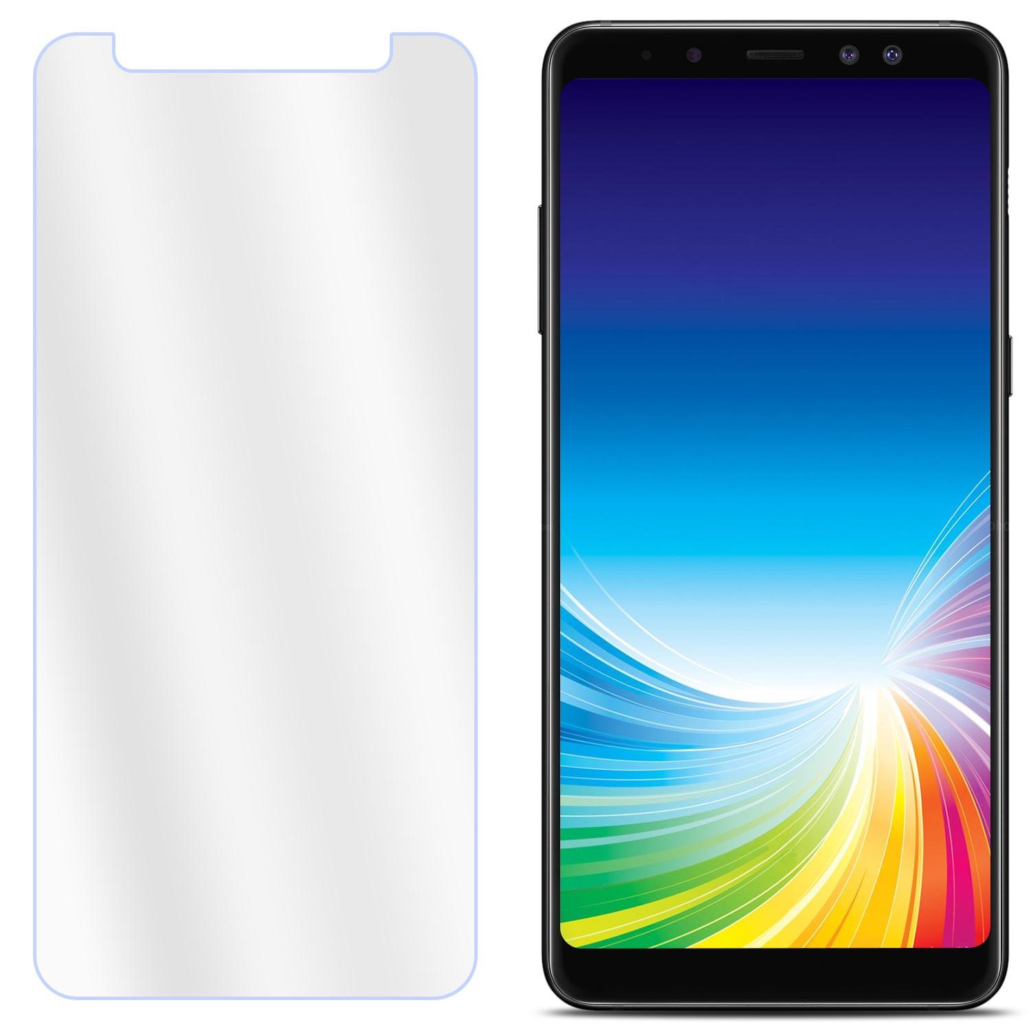 Kính cường lực trong suốt Samsung Galaxy A8 Plus 2018 / A8+ (Kèm miếng lau)