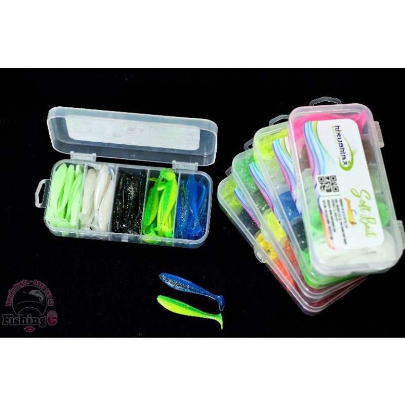 mồi mềm MINI câu cá nhát , mồi mềm siêu nhạy cá , SOLT BAIT