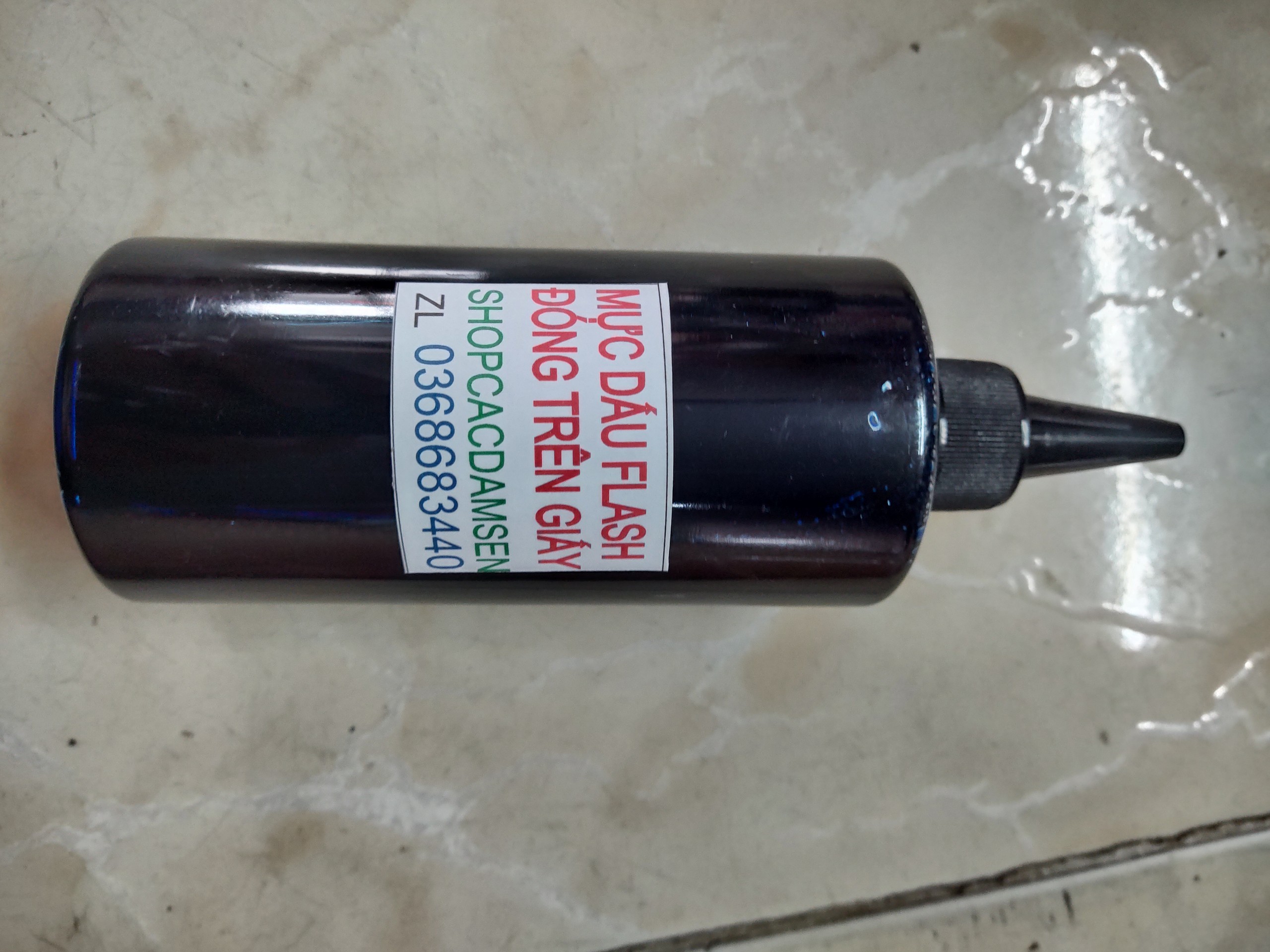 MỰC THẨM THẤU DẤU FLASH ĐÓNG TRÊN GIẤY CHAI 60ml- 350ml