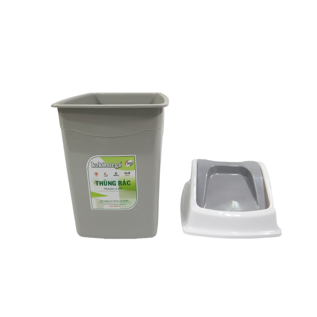 Combo Thùng Rác Nắp Lật kokOmega 18L và 12L