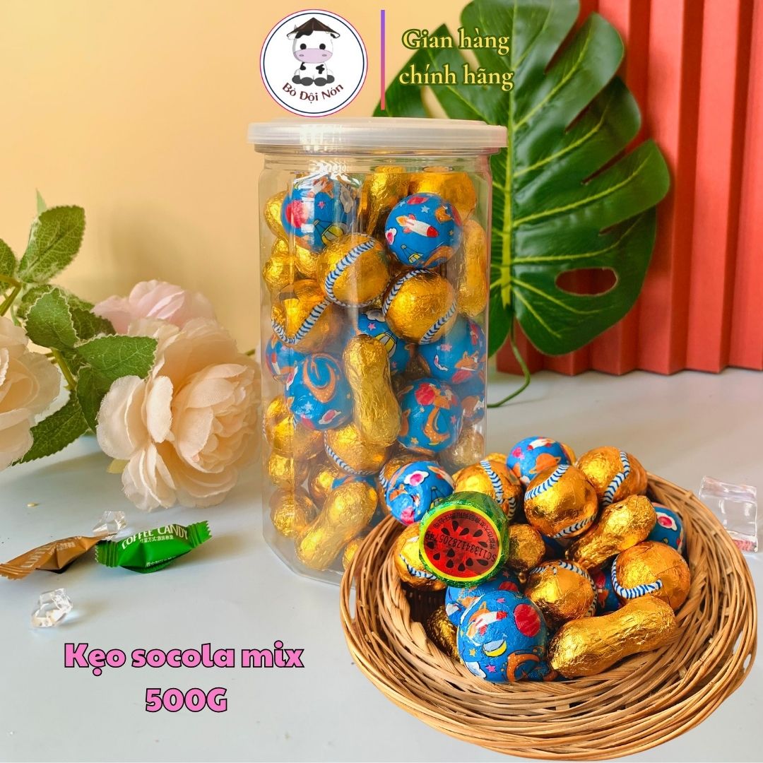 COMBO KẸO SOCOLA MIX VỊ BÒ ĐỘI NÓN