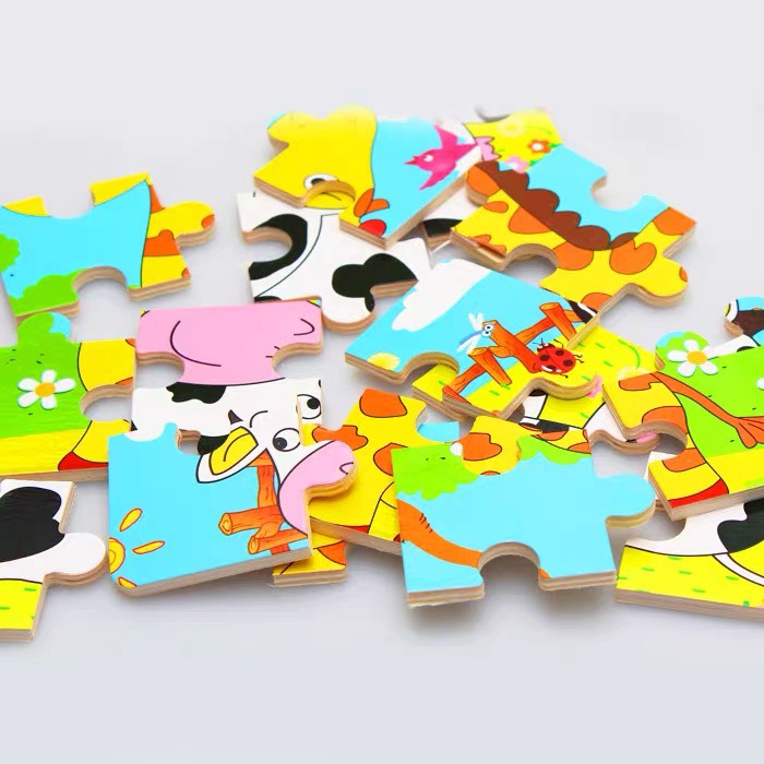 Baby kid wooden puzzle activity educational easel intelligence puzzle toy