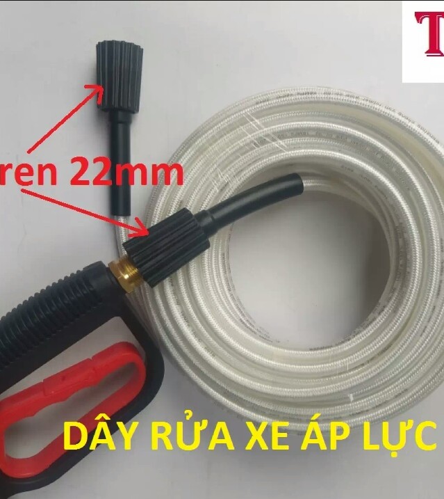 Dây xả nước máy rửa xe 20m + đầu nối