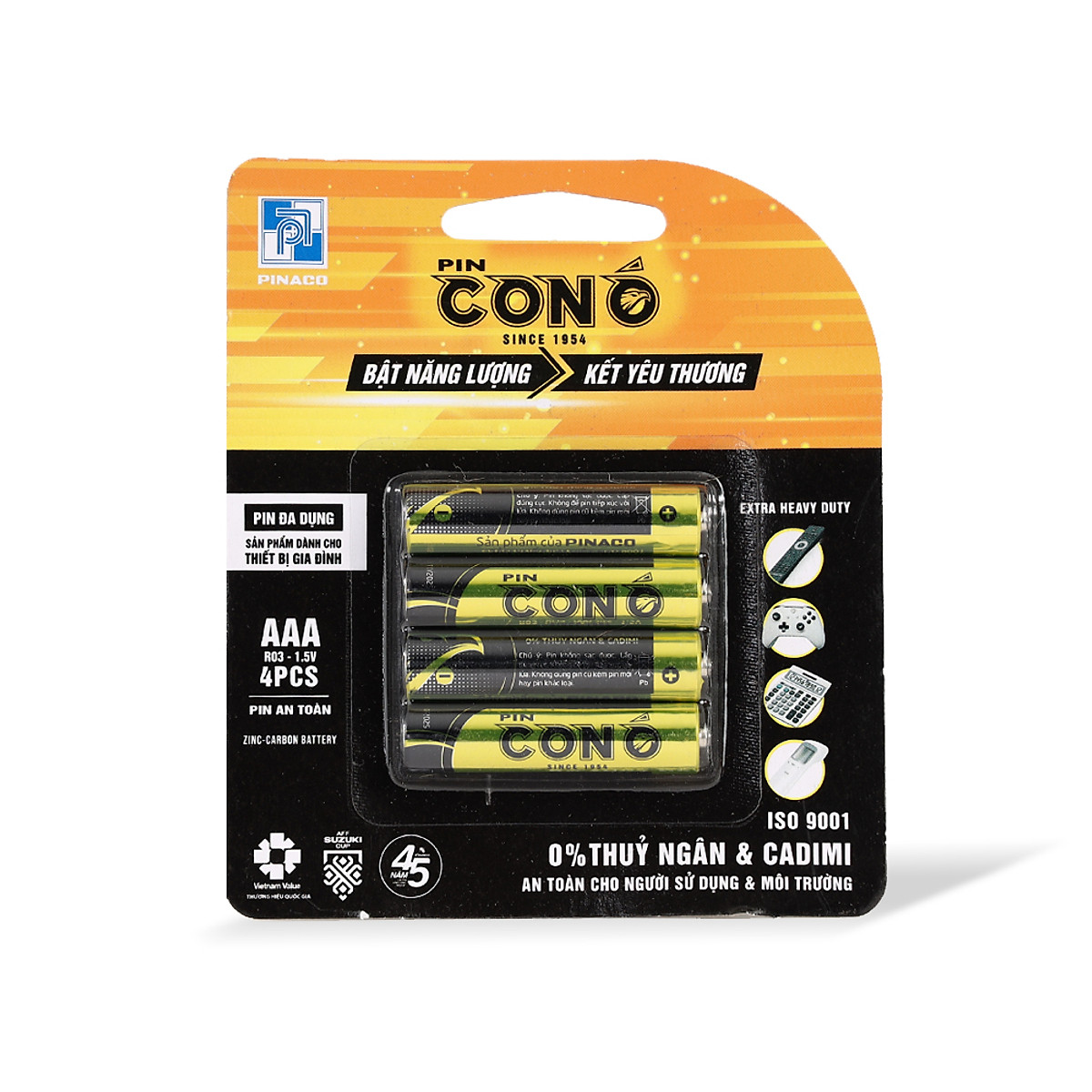 SET 4 VIÊN PIN 3A CON Ó ĐA DỤNG DECAL R03