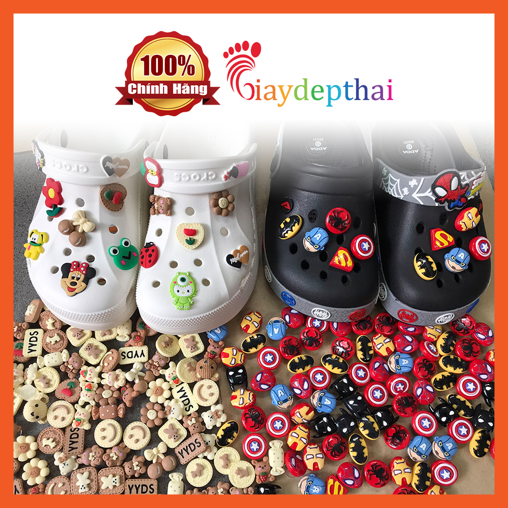[HCM]Sticker 3D siêu dễ thương gắn vô dép sục (sticker ngẫu nhiên)