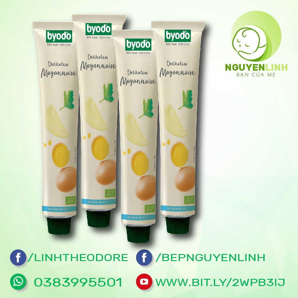 Mayonnaise hữu cơ Byodo tuýp 100ml