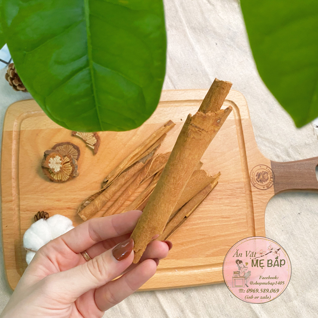Quế Ống 100gram - Vỏ Quế Cinnamon Sticks - Shop Mẹ Bắp [Date 12 tháng]