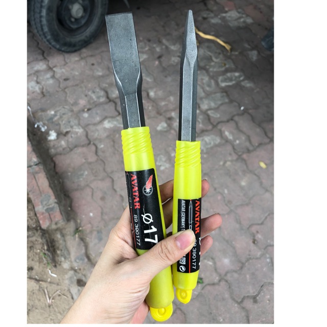 Mũi đục bê tông dùng cho máy (14x250mm17x280mm) nhọn dẹt giá rẻ