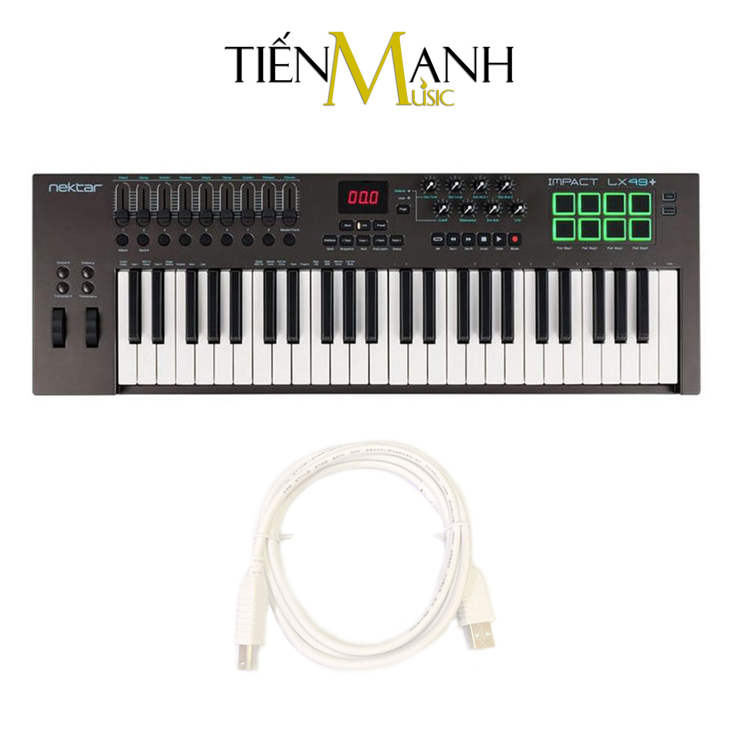[Trả góp 0%] Nektar LX49 MK3 Midi Keyboard Controller 49 Phím Cảm ứng lực (Bàn phím sáng tác - Sản xuất âm nhạc Producer)