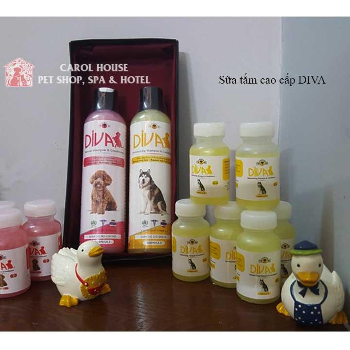 [HCM]Sữa tắm DIVA cho Chó Mèo giảm rụng lông 260ml [màu vàng]