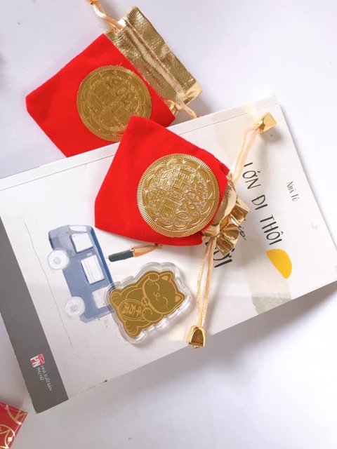 MÈO THẦN TÀI MAY MẮN MẠ VÀNG 24K