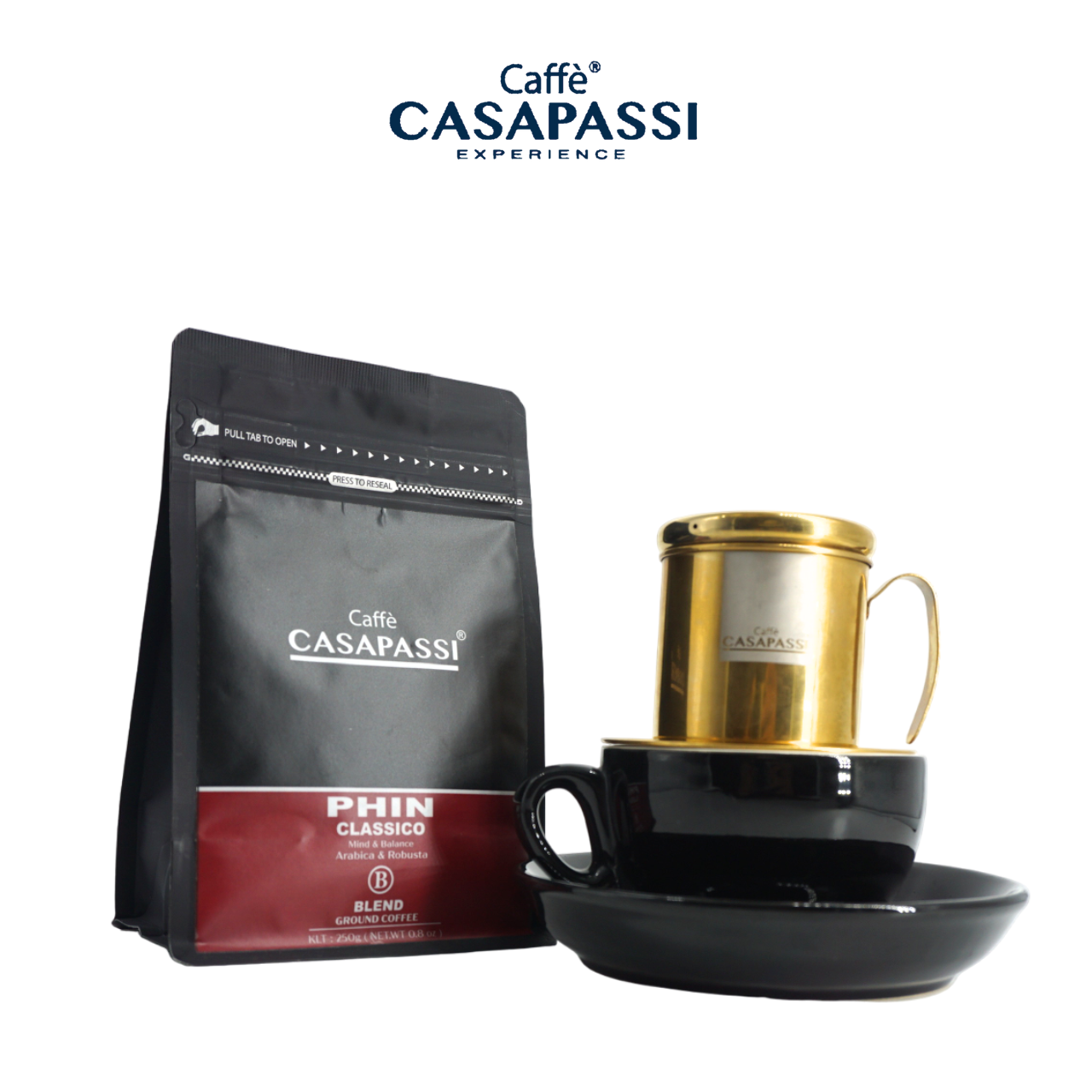 Casapassi Caffè | Classico Filter Coffee | Premium Medium Roast | Balanced Arabica & Robusta Blend