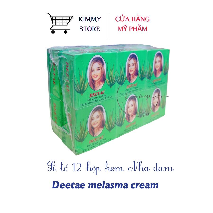 [HCM]Lẻ hộp 12 Kem nha đam Deetae Thái