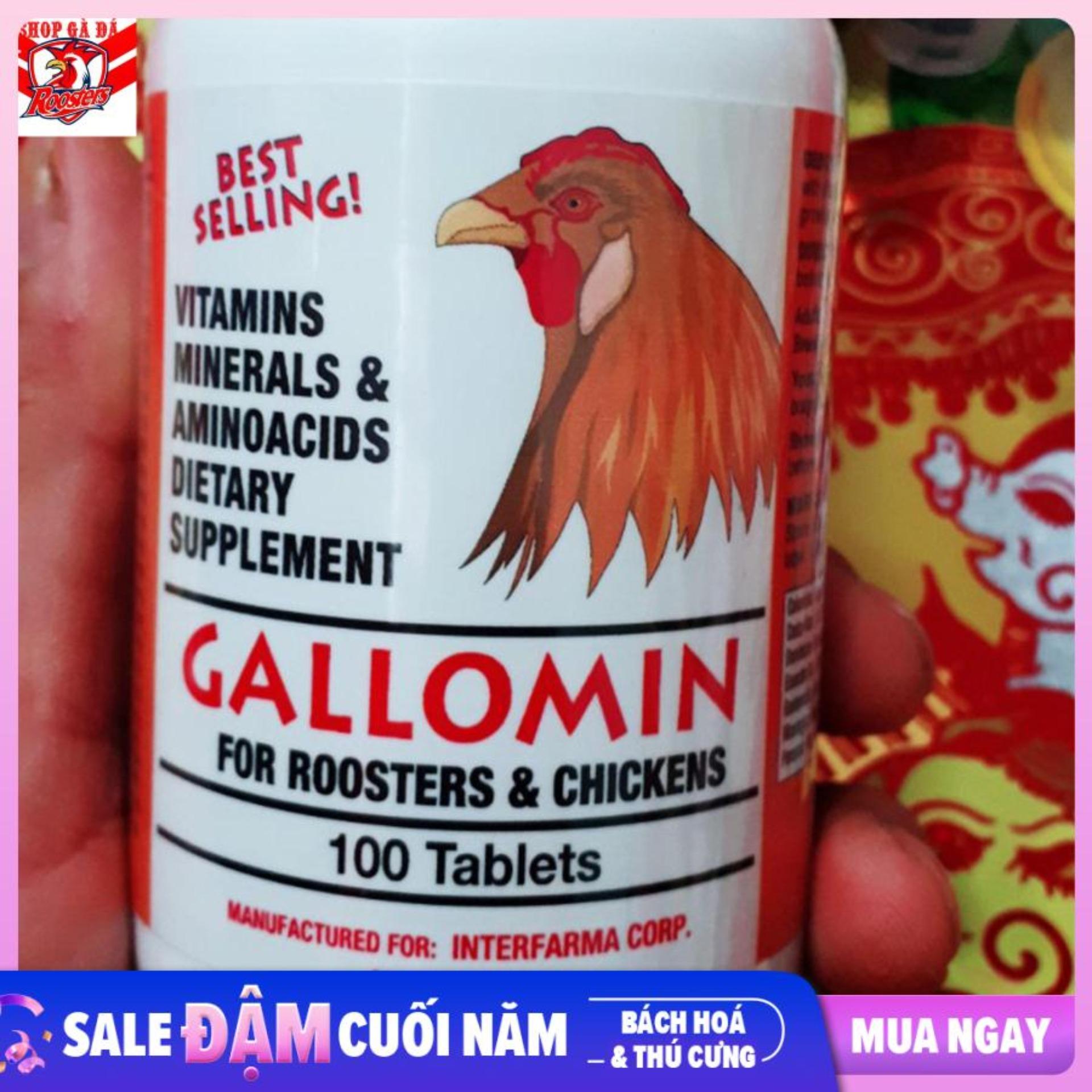 Gallomin nuôi gà đá 20 viên usa