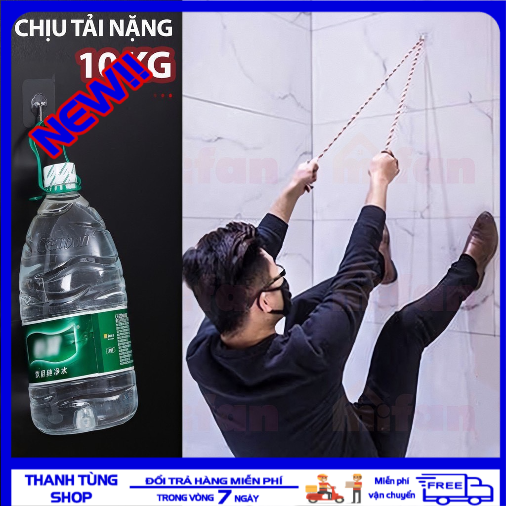 [ SALE UP TO 50% ] Móc Dán Tường Siêu Dính Trong Suốt Chịu Lực Tốt, Móc Trong Dán Tường Siêu Chịu Lực Trong Suốt, Móc Treo Hít Tường Chắc Chắn Kích Thước 6x6 Cm, Dính Tốt Trên Bề Mặt Kính, Đá Hoa