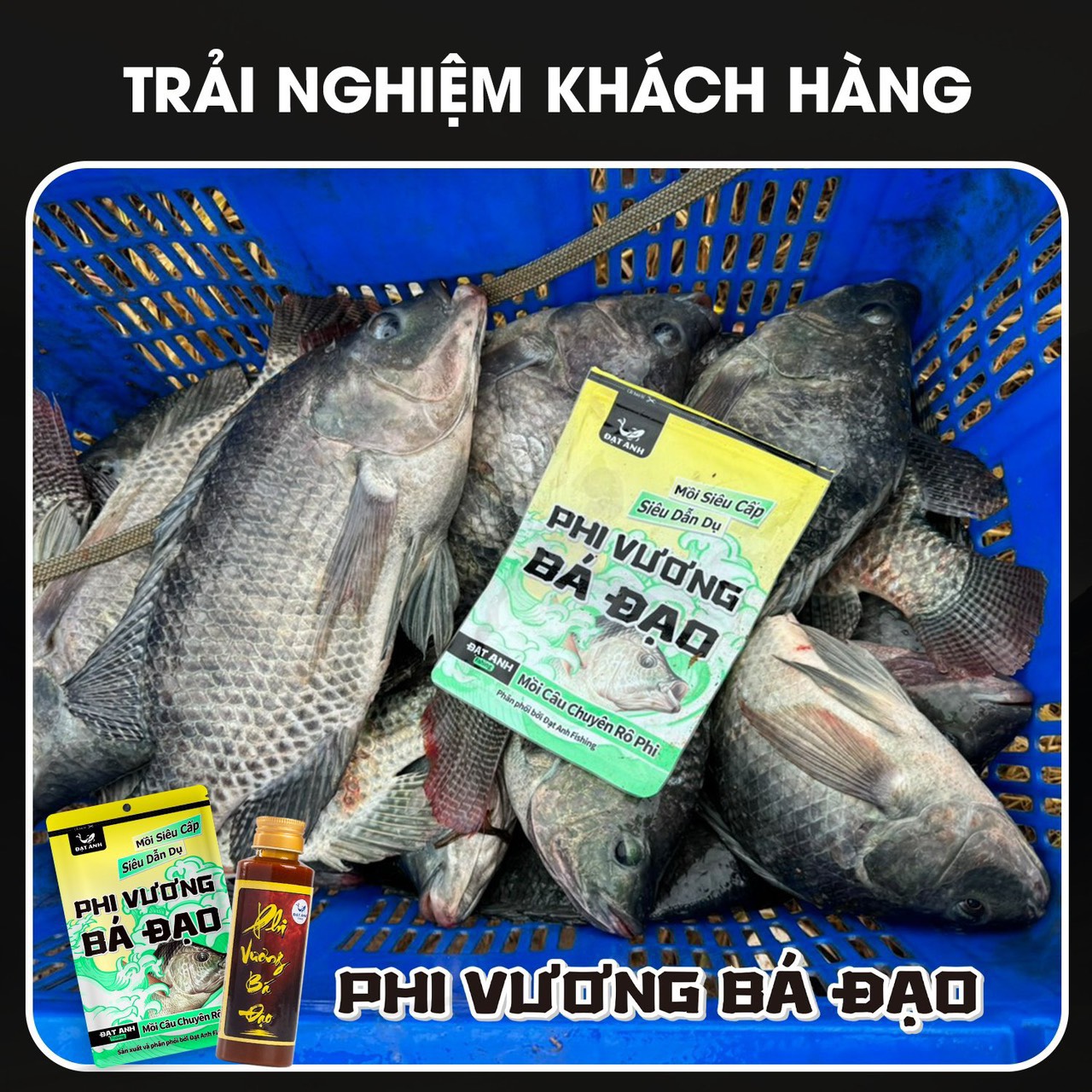 MỒI SIÊU VƯƠNG BÁ ĐẠO siêu cấp, siêu dãn dụ cá 250g