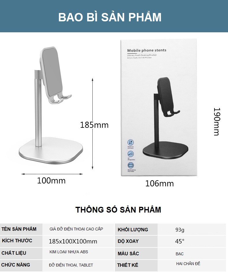 GIÁ ĐỠ ĐIỆN THOẠI IPAD THÔNG MINH