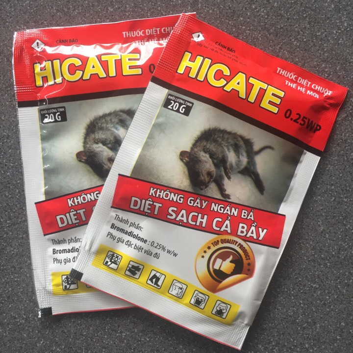 1 gói thuốc diệt chuột HiCate