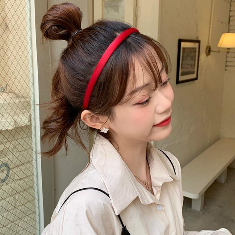 BỜM CÀI TÓC 1cm  SATIN