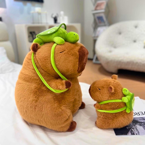 Gấu Bông Capybara Đeo Balo Dễ Thương Êm Mịn