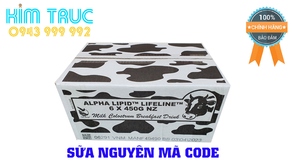 [CHÍNH HÃNG] [1 Thùng 6 Hộp] Sữa Alpha Lipid 450g